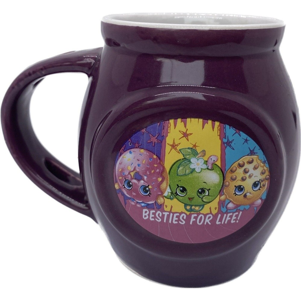 Shopkins 2017 Purple "Besties For Life" Coffee Mug Cup